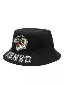 Kenzo панама с логотипом, черный