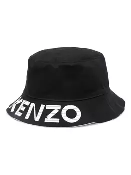 Kenzo панама с логотипом, черный