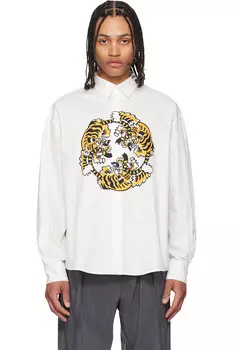 Kenzo Paris Verdy Edition повседневная рубашка из поплина Kenzo, белый