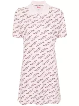 Kenzo платье мини by Verdy с монограммой, розовый