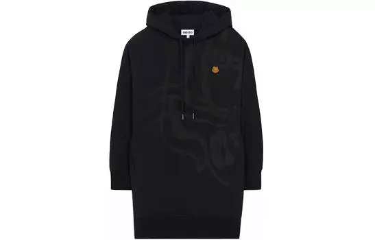 KENZO Платье с длинными рукавами женское черное