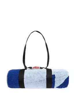 Kenzo пляжное полотенце с логотипом, синий