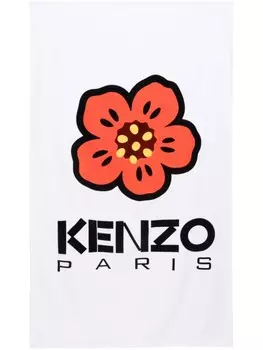 Kenzo пляжное полотенце с принтом Boke Flower (100 x 170 см), белый