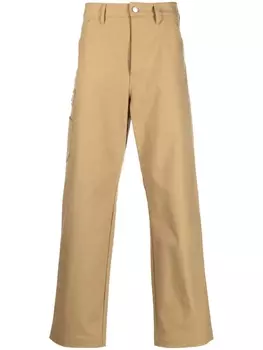 Kenzo прямые брюки Carpenter, коричневый