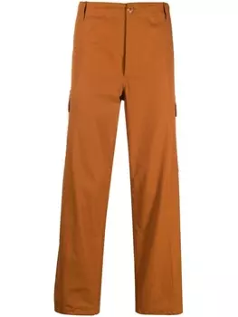 Kenzo прямые брюки карго, коричневый