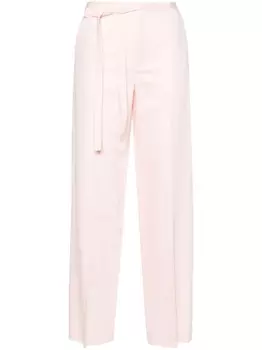 Kenzo прямые брюки с поясом, розовый