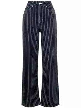Kenzo прямые брюки в полоску, синий