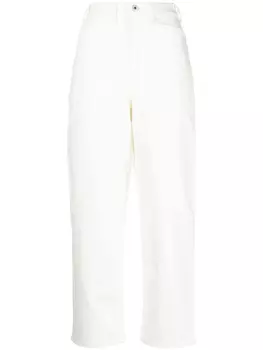Kenzo прямые джинсы с завышенной талией, белый