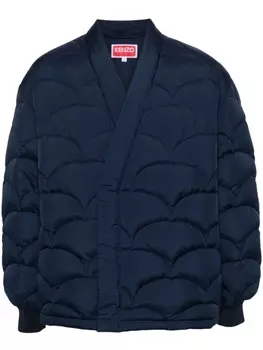 Kenzo пуховик Seigaiha, синий