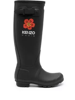 Kenzo резиновые сапоги из коллаборации с Hunter, черный