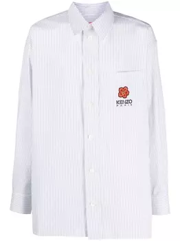 Kenzo рубашка Boke Flower в тонкую полоску, белый