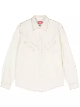 Kenzo рубашка Creations в стиле вестерн, нейтральный цвет