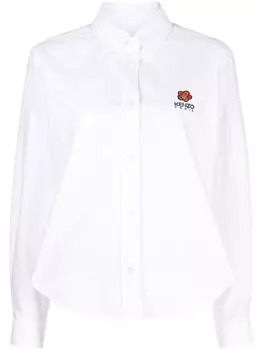 Kenzo рубашка с логотипом, белый
