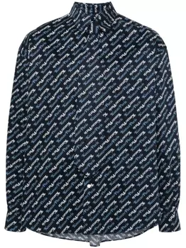 Kenzo рубашка с логотипом из коллаборации с Verdy, синий