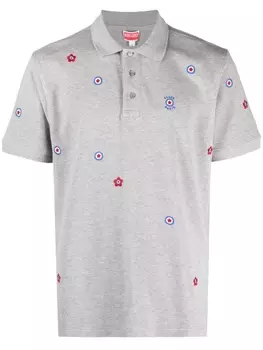 Kenzo рубашка с вышивкой Target, серый
