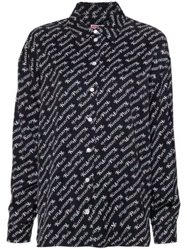 Kenzo рубашка Verdy с монограммой, синий