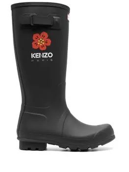 Kenzo сапоги Wellington Original из коллаборации с Hunter, черный