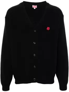 Kenzo шерстяной кардиган Boke Flower, черный