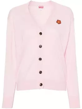 Kenzo шерстяной кардиган Boke Flower Crest, розовый