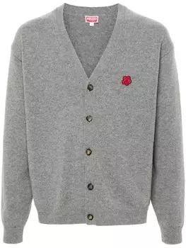 Kenzo шерстяной кардиган Boke Flower, серый