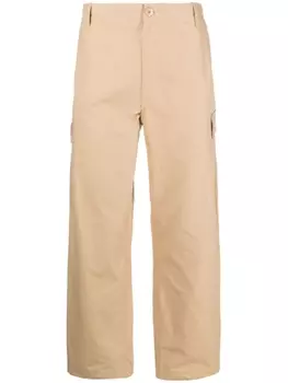 Kenzo широкие брюки карго, нейтральный цвет