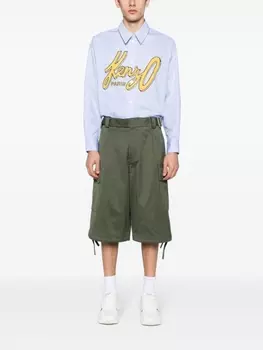 Kenzo шорты карго Army, зеленый