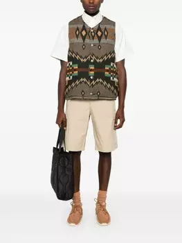 Kenzo шорты-карго для спецодежды, нейтральный цвет