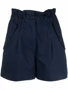 Kenzo шорты карго с завышенной талией, синий