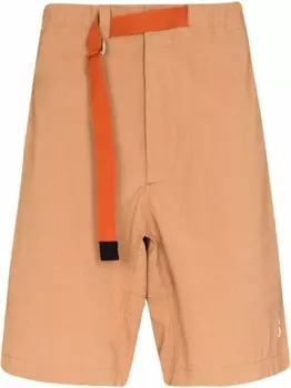 Kenzo шорты с поясом и логотипом, коричневый