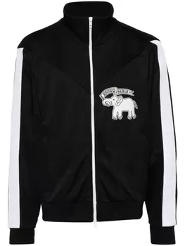 Kenzo спортивная куртка Elephant Flag, черный