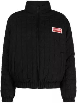 Kenzo стеганый пуховик Sashiko, черный