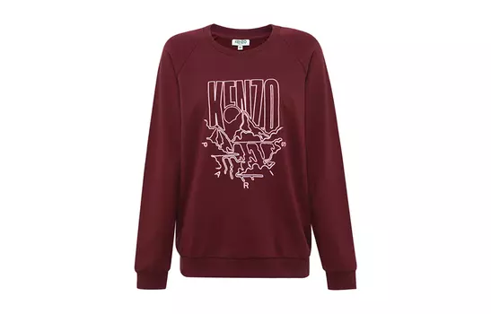 KENZO Свитшот женские бордовая