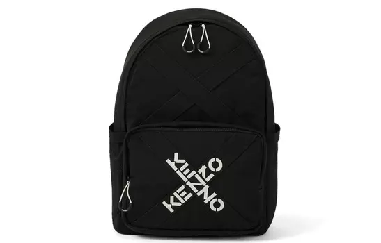 KENZO Тканевый рюкзак, обычный, мужской, черный