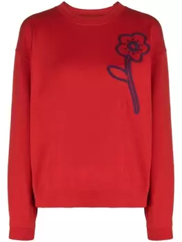 Kenzo толстовка Boke Flower с вышивкой, красный