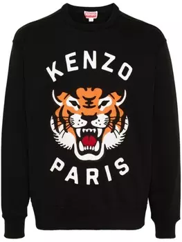 Kenzo толстовка Lucky Tiger, черный
