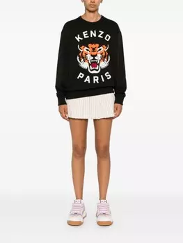 Kenzo толстовка Lucky Tiger, черный