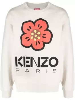 Kenzo толстовка Poppy, нейтральный цвет