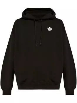 Kenzo толстовка с капюшоном Boke Flower из хлопка, черный