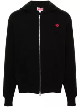 Kenzo толстовка с капюшоном на молнии Boke Flower, черный