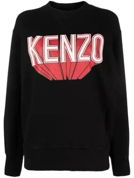 Kenzo толстовка с логотипом, черный