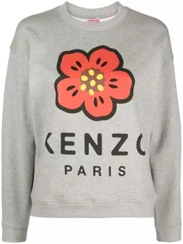 Kenzo толстовка с логотипом, серый