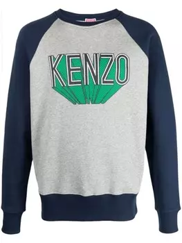 Kenzo толстовка с логотипом, серый