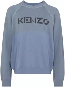 Kenzo толстовка с логотипом, синий