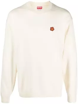 Kenzo толстовка с нашивкой, белый