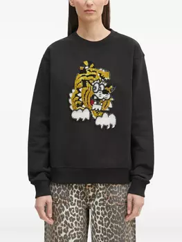 Kenzo толстовка с пайетками, черный