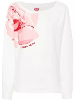 Kenzo толстовка с принтом, белый