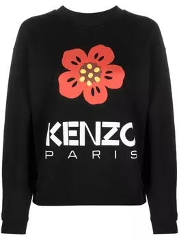Kenzo толстовка с принтом, черный