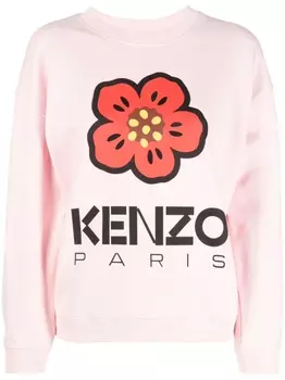 Kenzo толстовка с принтом, розовый