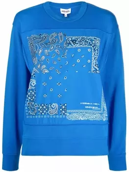 Kenzo толстовка с принтом, синий