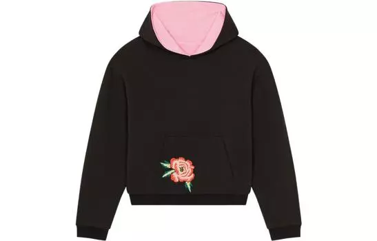 Толстовка Kenzo Reversible Oversize, черный / розовый